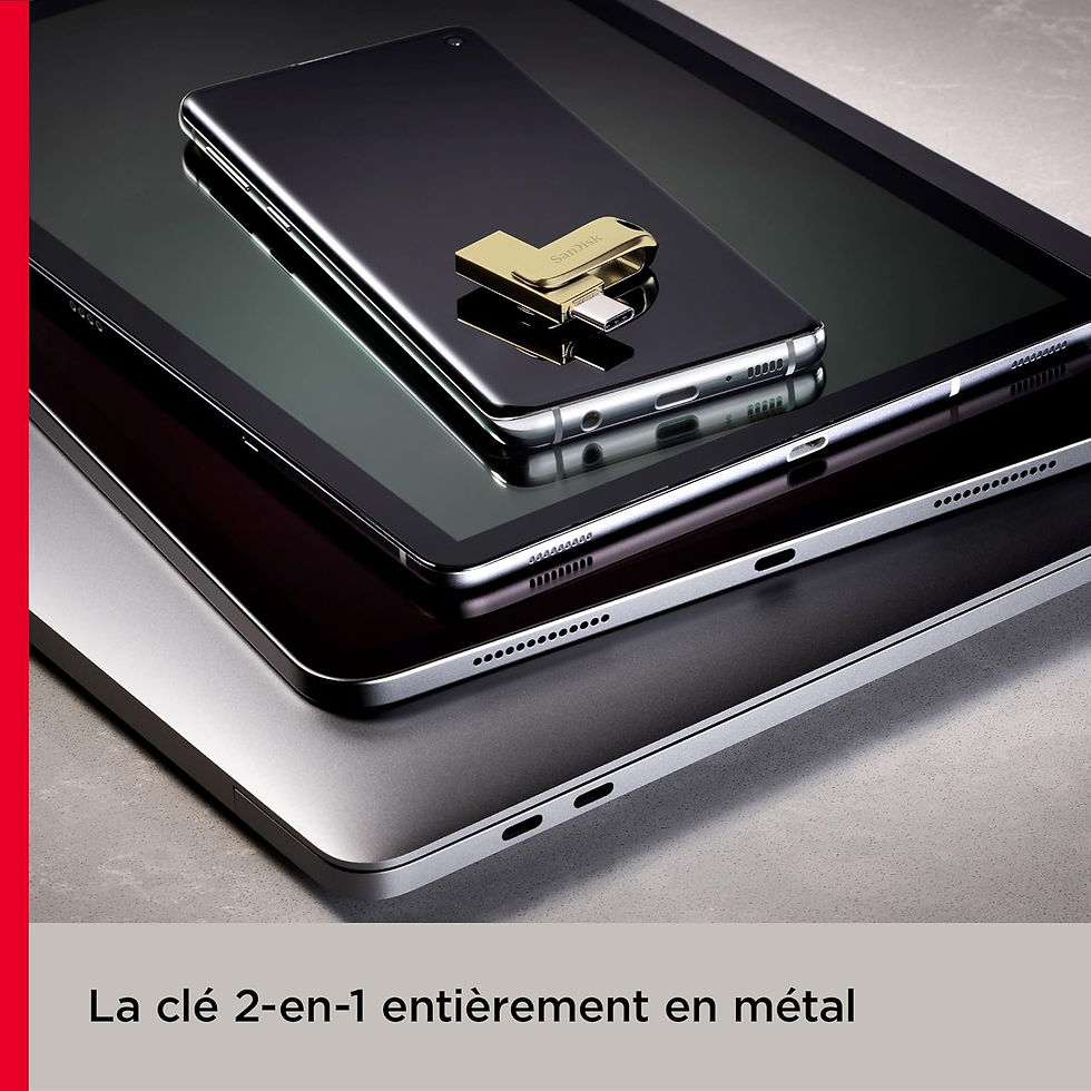 Thumbnail: SanDisk Ultra Dual Drive Go 128 Go – Clé USB-C/USB-A 400 Mo/s pour Android, 