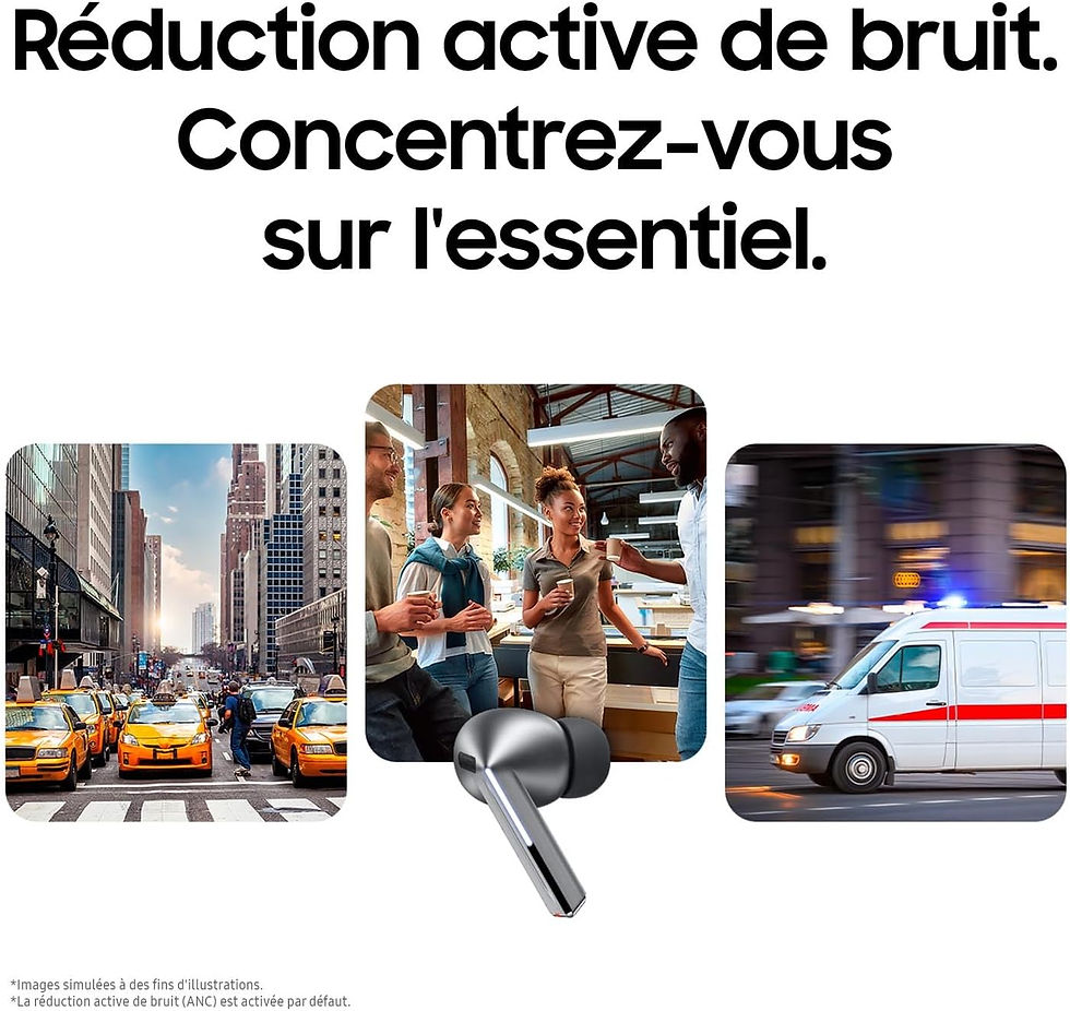 Thumbnail: Samsung Galaxy Buds3 Pro, Écouteurs sans Fil, Réduction Active de Bruit, Blue