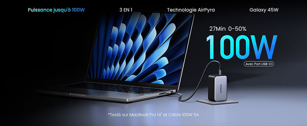 Thumbnail: UGREEN Nexode X 100W chargeur USB-C pour MacBook