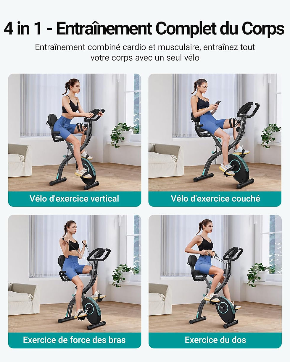 Miniature : MERACH 4 en 1 Vélo D’Appartement Pliable