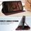Thumbnail: HUOUH Etui RFID Samsung S25 Portefeuille Vin Rouge