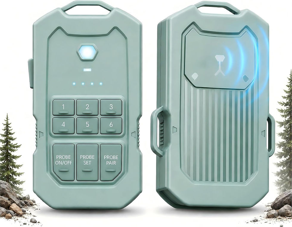 Alarme LETWESAF verte avec récepteur à touches et détecteur radar