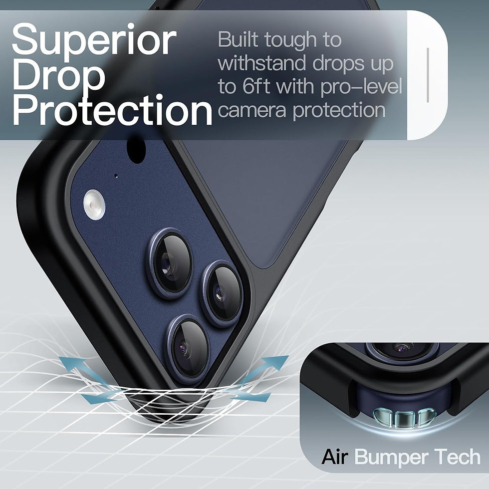 Miniature : JETech Coque Mate pour iPhone 17 Pro Max 6,9 Pouces Protection Antichoc