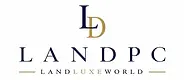 Logo LANDPC bleu et or avec monogramme LD – Réparation high-tech Saint-Tropez
