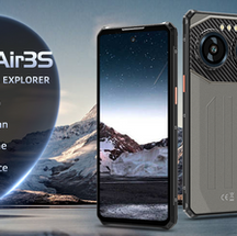 Visuel promotionnel du smartphone robuste IIIF150 Air3S sous Android 14, écran 6,6’’, 128 Go, ultra-mince, conçu pour explorer en toute légère