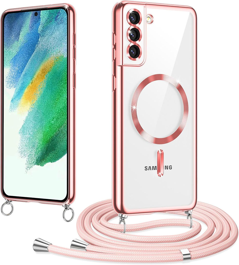 Thumbnail: Coque Magnétique avec Cordon pour Antichoc pour Samsung Galaxy S21 5G, Noir