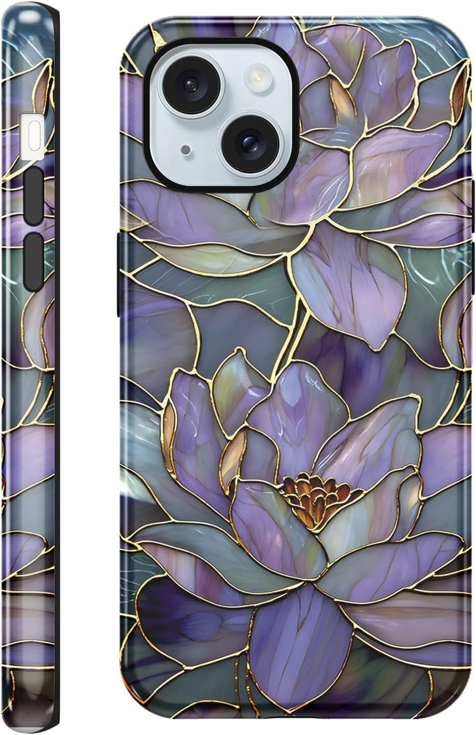 Thumbnail: Coque pour iPhone 16, Silicone Housse Étui avec Aesthetic Design Fleur MotifiP