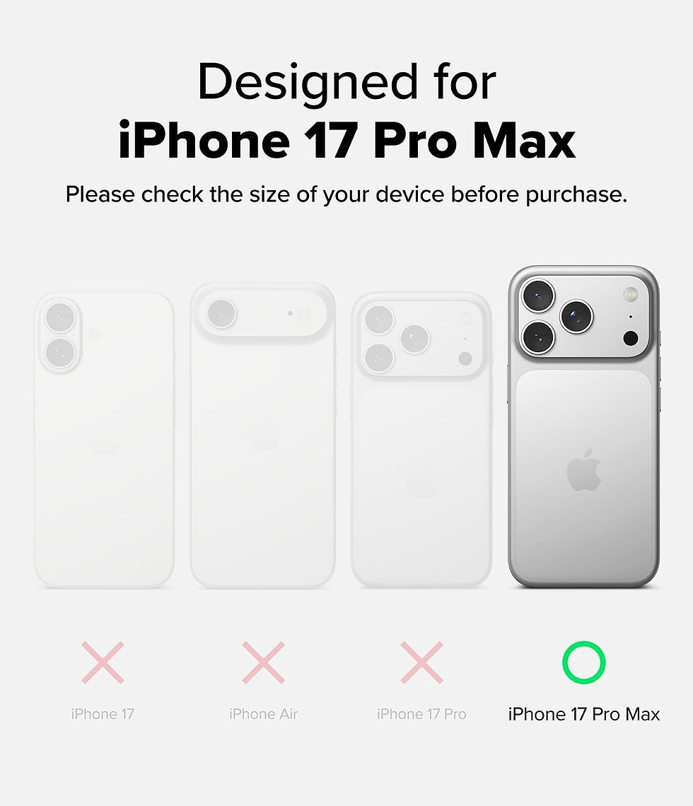 Miniature : Ringke Coque iPhone 17 Pro Max [Fusion-X] – Antichoc Black