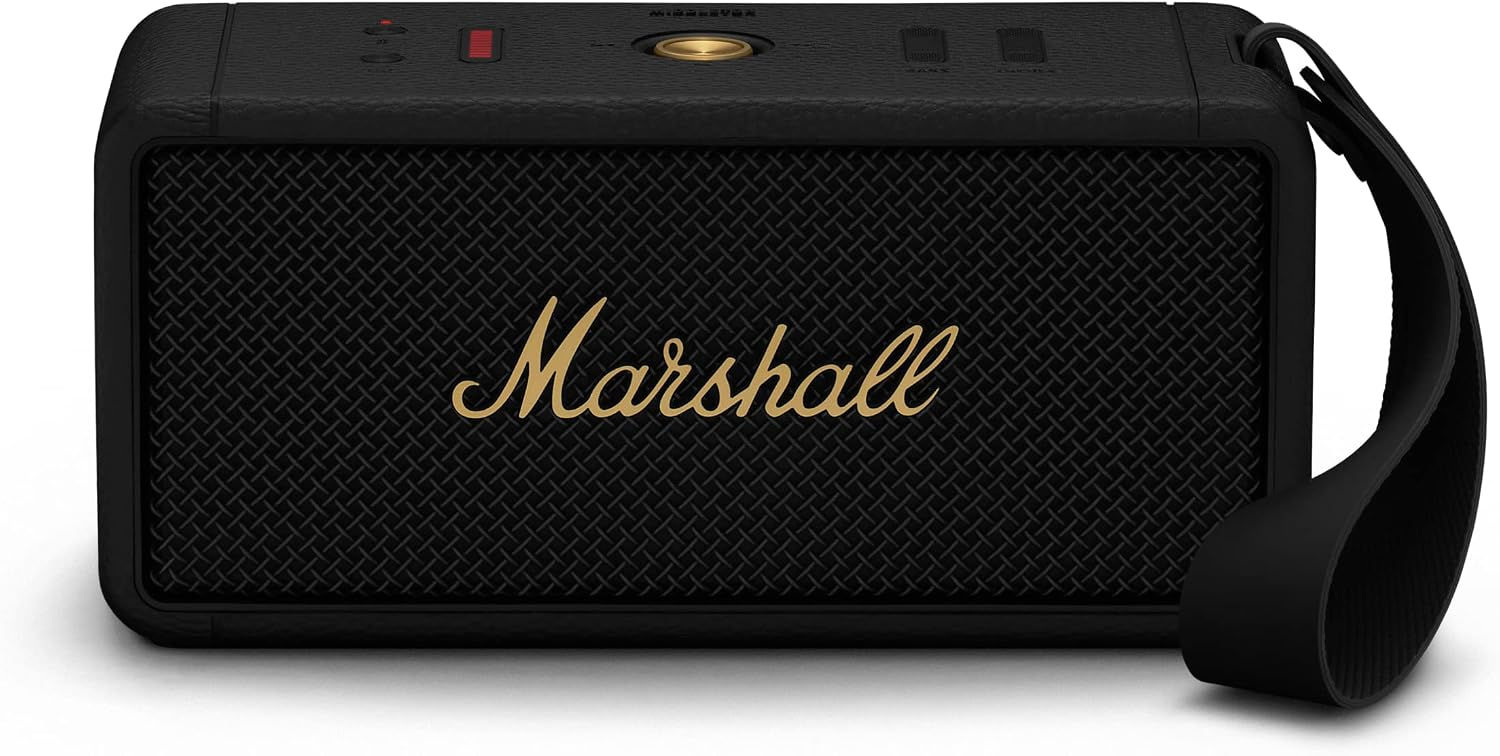 Marshall Middleton – Enceinte Bluetooth Portable 60W IP67 avec 20h d'Autonomie