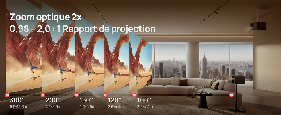 Thumbnail: XGIMI Titan Noir vidéoprojecteur 4K grand format 120 pouces