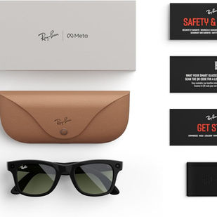 Ray-Ban Meta Wayfarer avec étui de charge premium