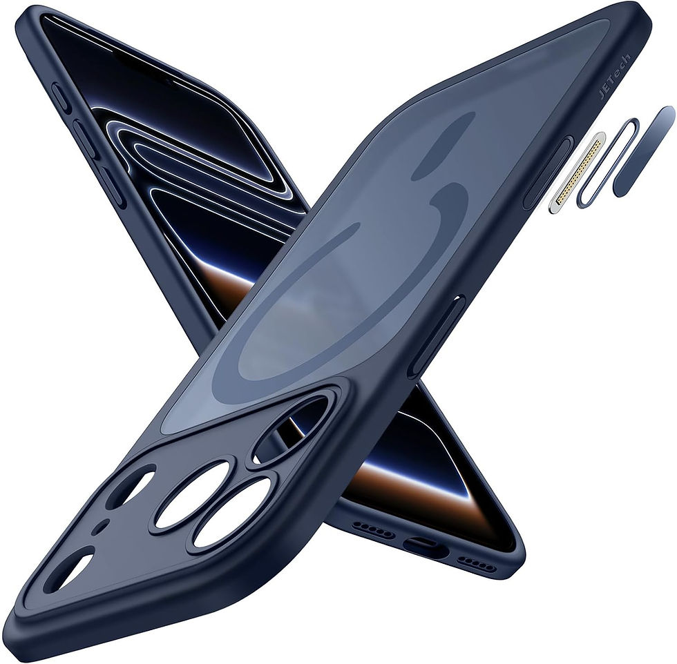 Coque magnétique JETech pour iPhone 17 Pro Max 6,9 pouces. Compatible MagSafe, protection antichoc fine, bouton caméra intégr