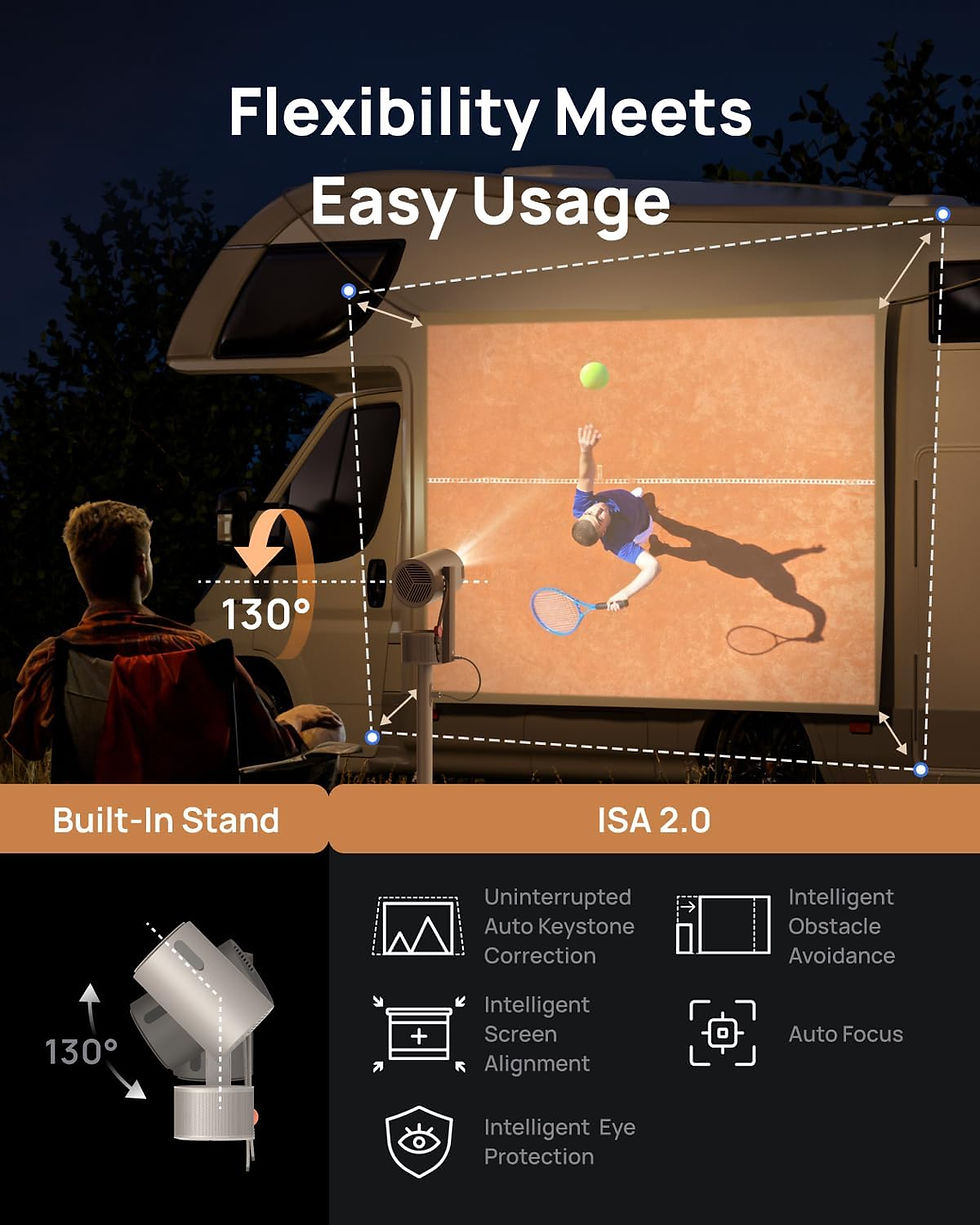 Miniature : XGIMI MoGo 3 Pro Mini videoprojecteur 1080P, avec Trépied PowerBase, Google TV