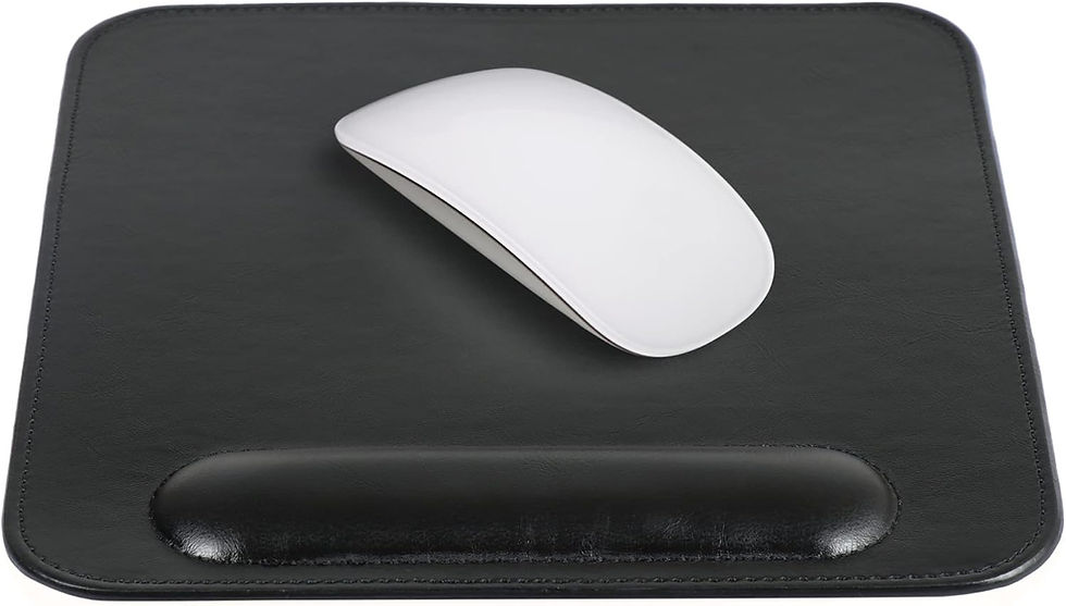 Miniature : Londo Tapis de Souris en Cuir PU avec Repose Poignet