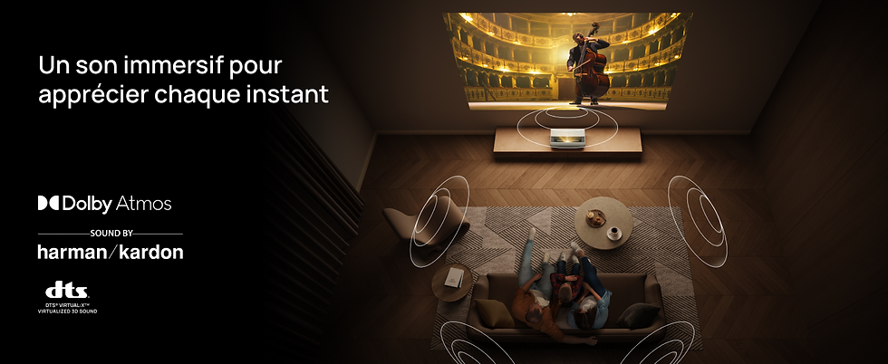 Thumbnail: XGIMI AURA 2 système audio intégré pour home cinéma