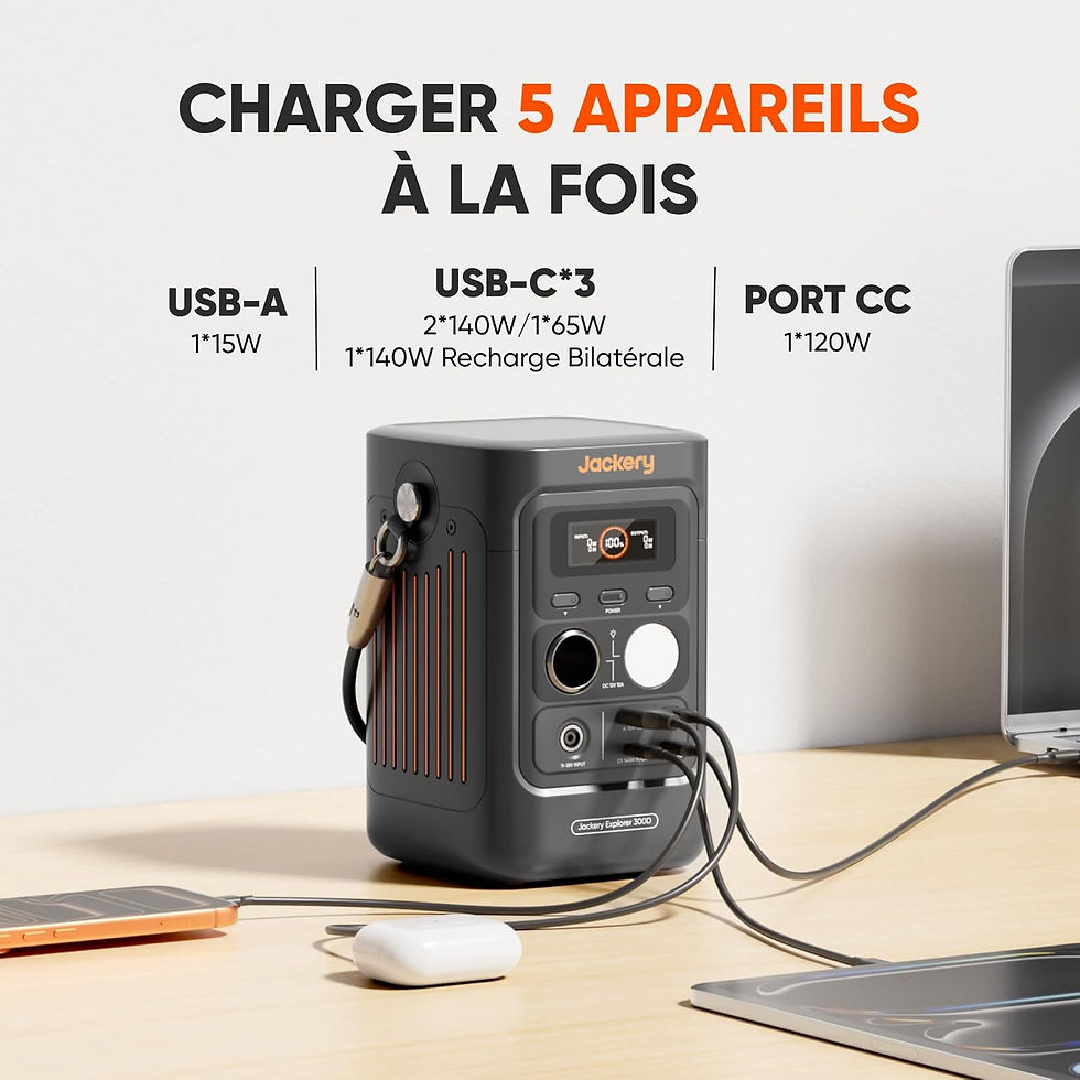 Miniature : Jackery Explorer 300D Générateur Solaire Portable avec 40W Panneau Solaire, 2