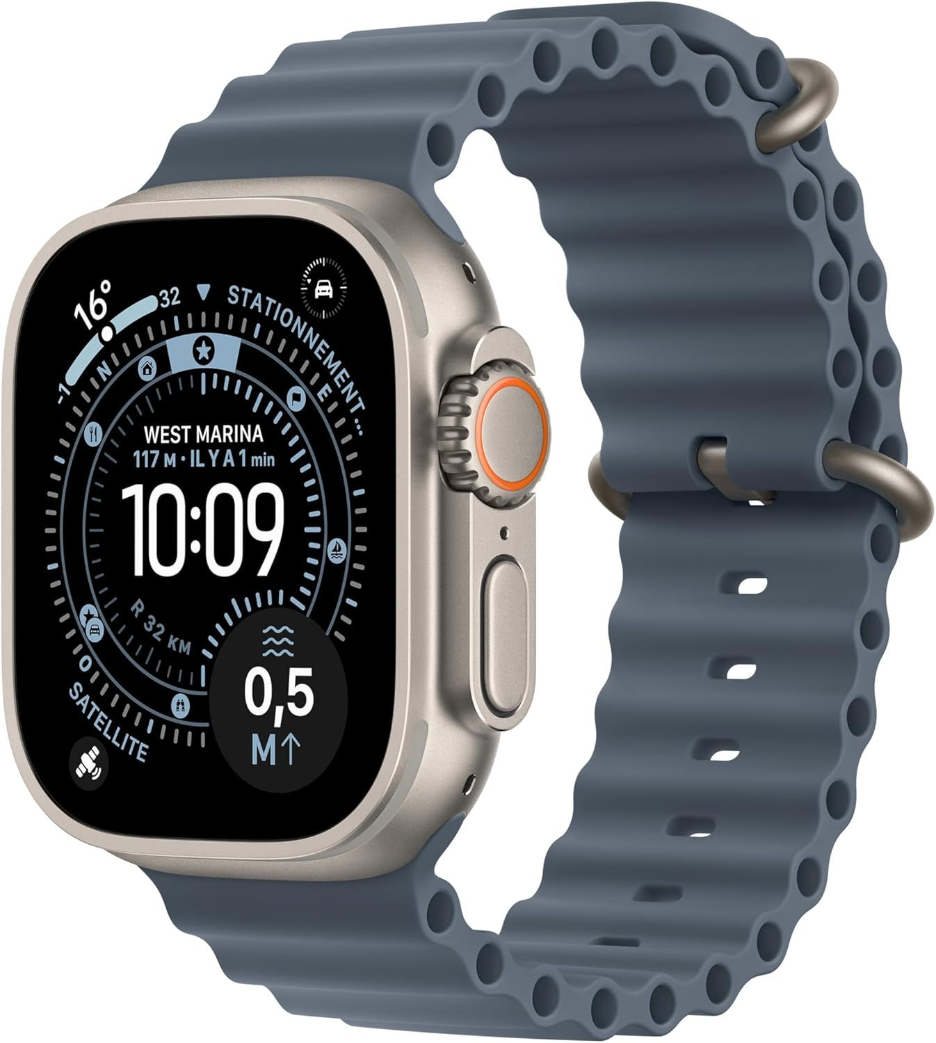 Apple Watch Ultra bracelet océan bleu