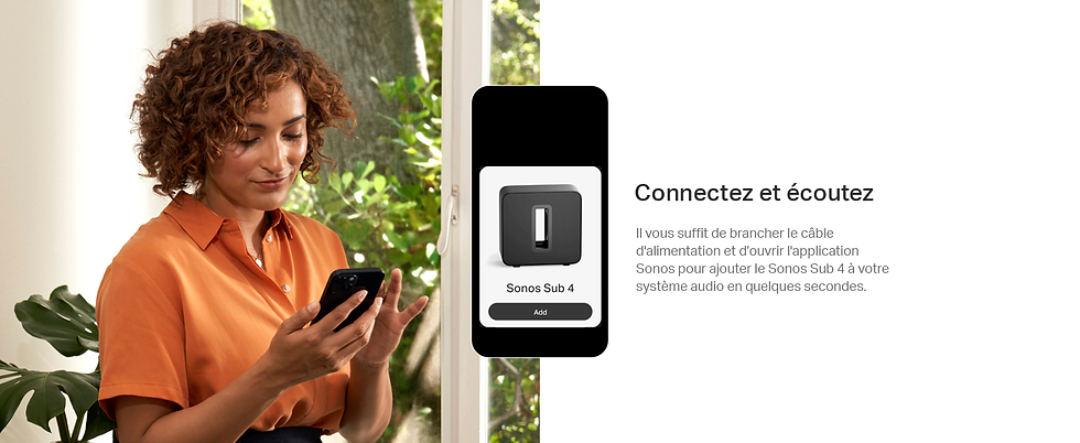 Thumbnail: Sonos Sub 4 — Caisson de Basses Sans Fil — Noir