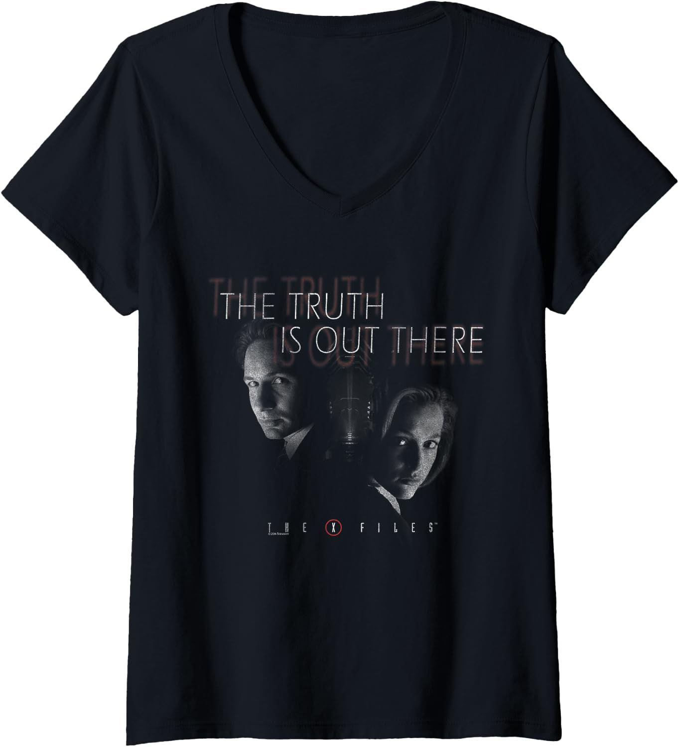 T-shirt Femme X-Files Mulder & Scully – The Truth Is Out There
