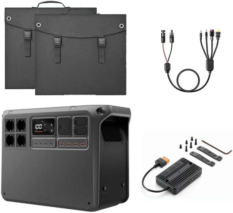 Miniature : DJI Power 2000 Station Électrique Portable 3000W + Panneau Solaire 200W