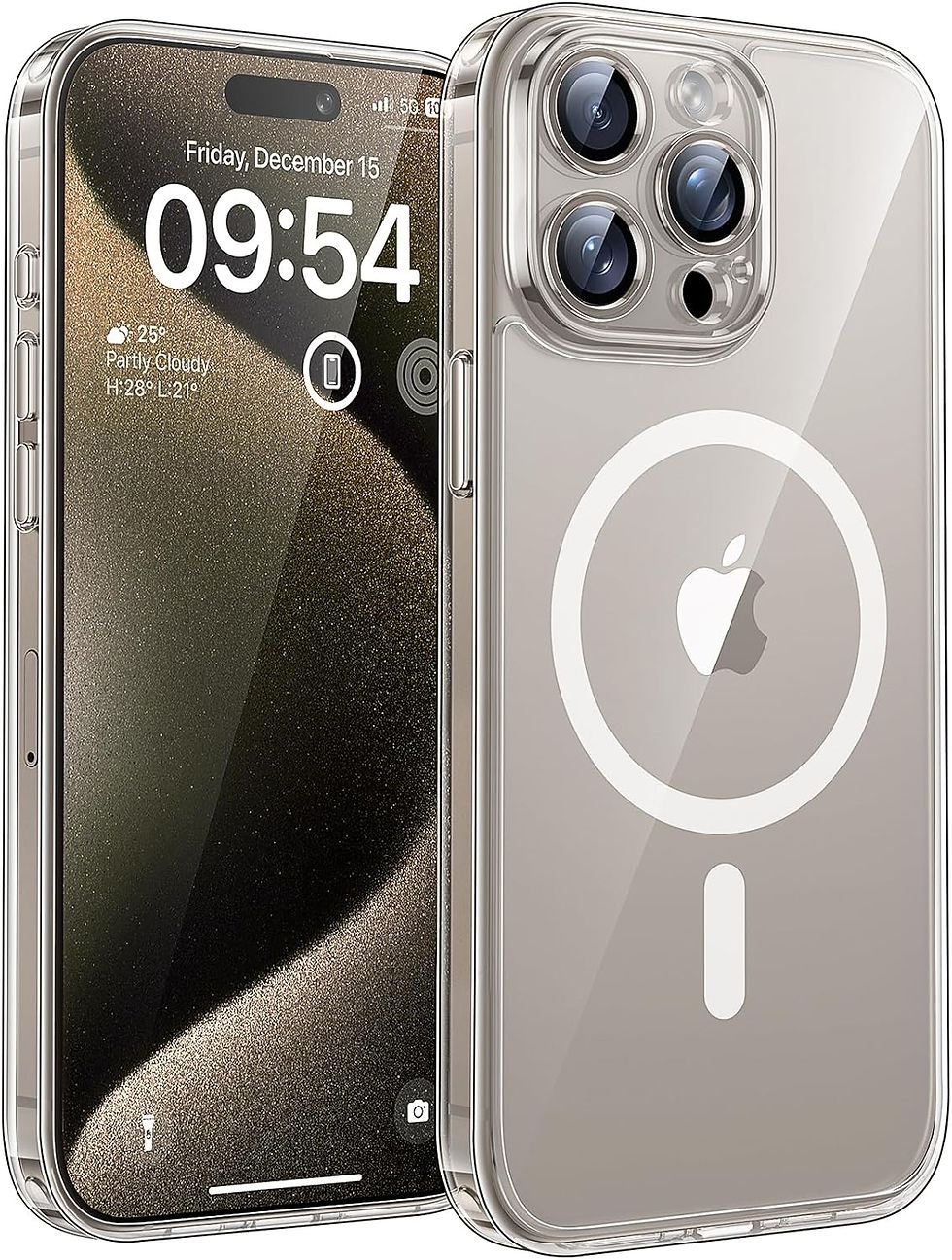 Thumbnail: TOCOL Coque Magnétique pour iPhone 16 Pro 6,3 Pouces, Compatible avec MagSafe,