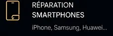 Réparation smartphones iPhone, Samsung, Huawei