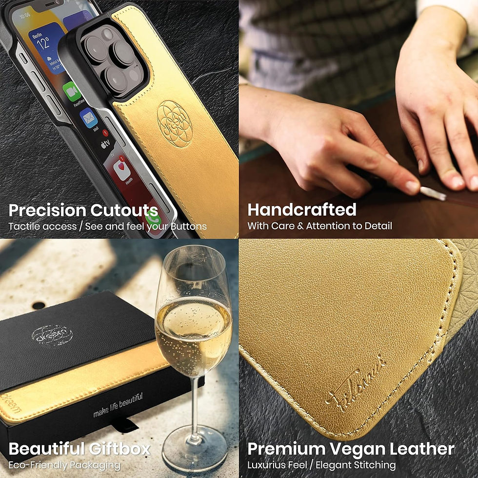 Miniature : dreem Fibonacci Compatible avec iPhone 15 Pro Max funda cartera / 2-en-1 étui 