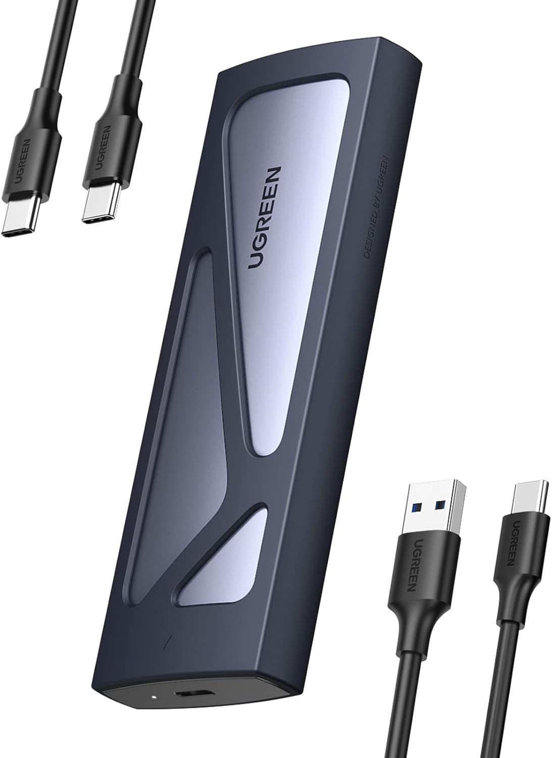 Boîtier SSD NVMe UGREEN USB 3.2 Gen 2 – 10 Gbps, M.2 2230 à 2280, Aluminium