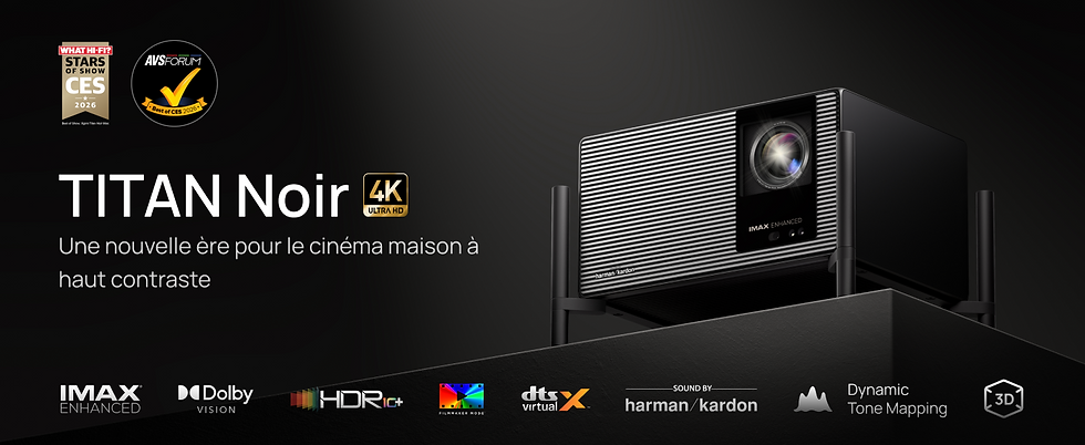 Thumbnail: XGIMI Titan Noir vidéoprojecteur home cinéma 4K