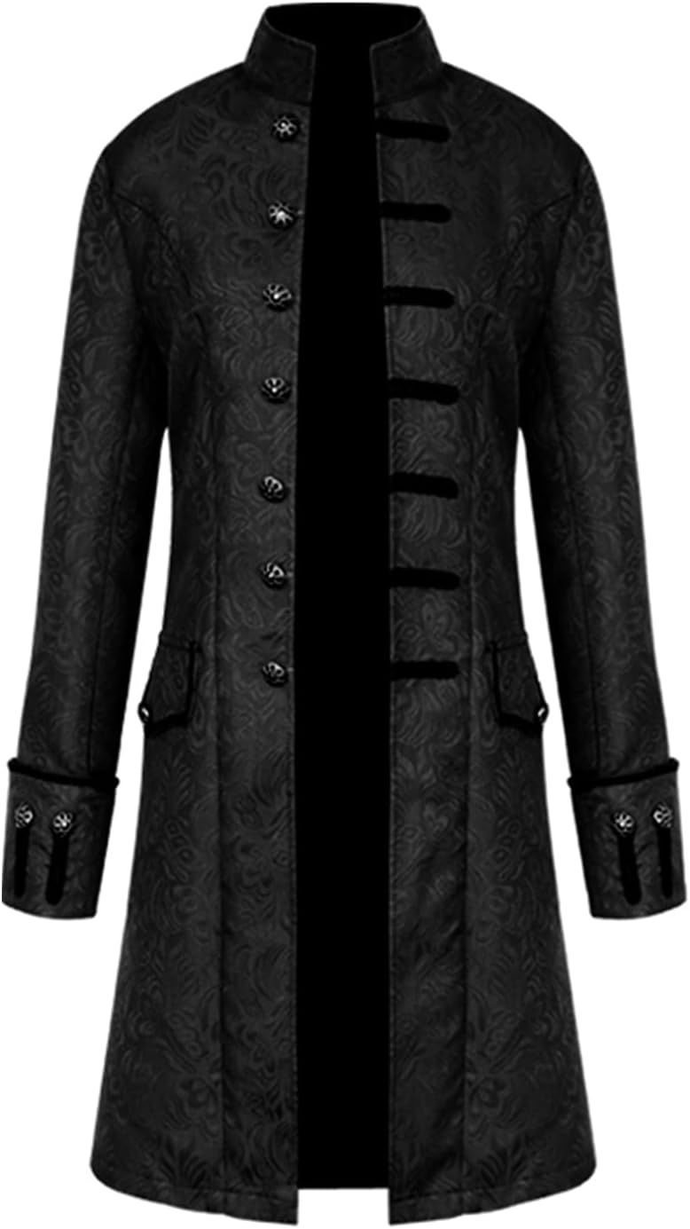 Miniature : TSIRNK Costume médiéval pour homme, costume steampunk pour homme, costumes d'