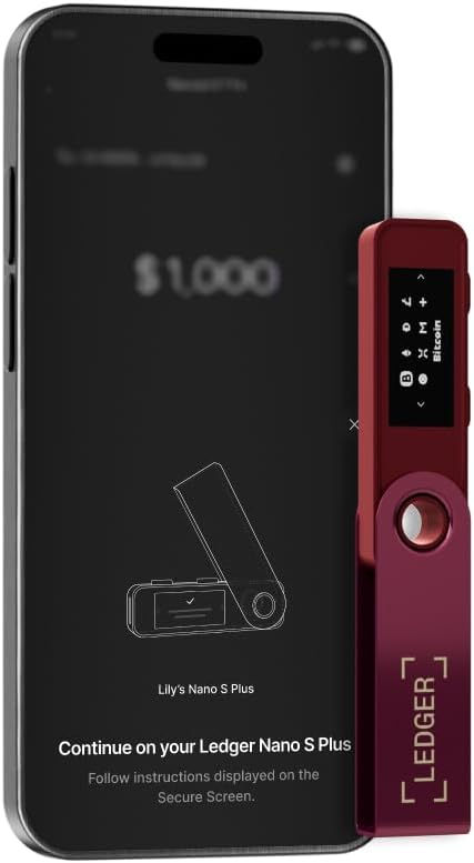 Thumbnail: Ledger Nano S Plus écran affichage sécurisé crypto