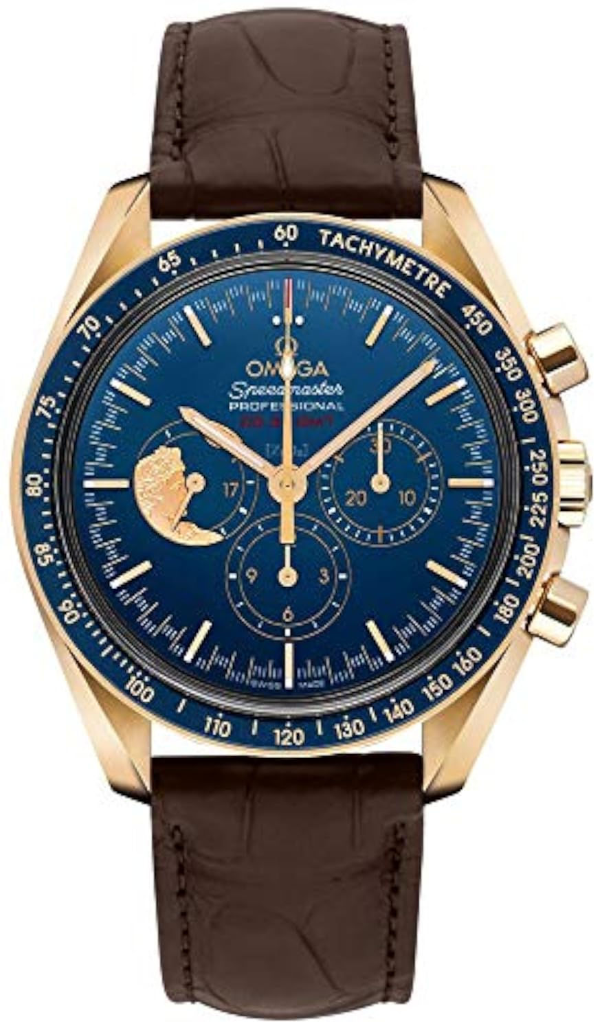 Omega Speedmaster Apollo XVII 45th Anniversary Limited Edition blue dial watch