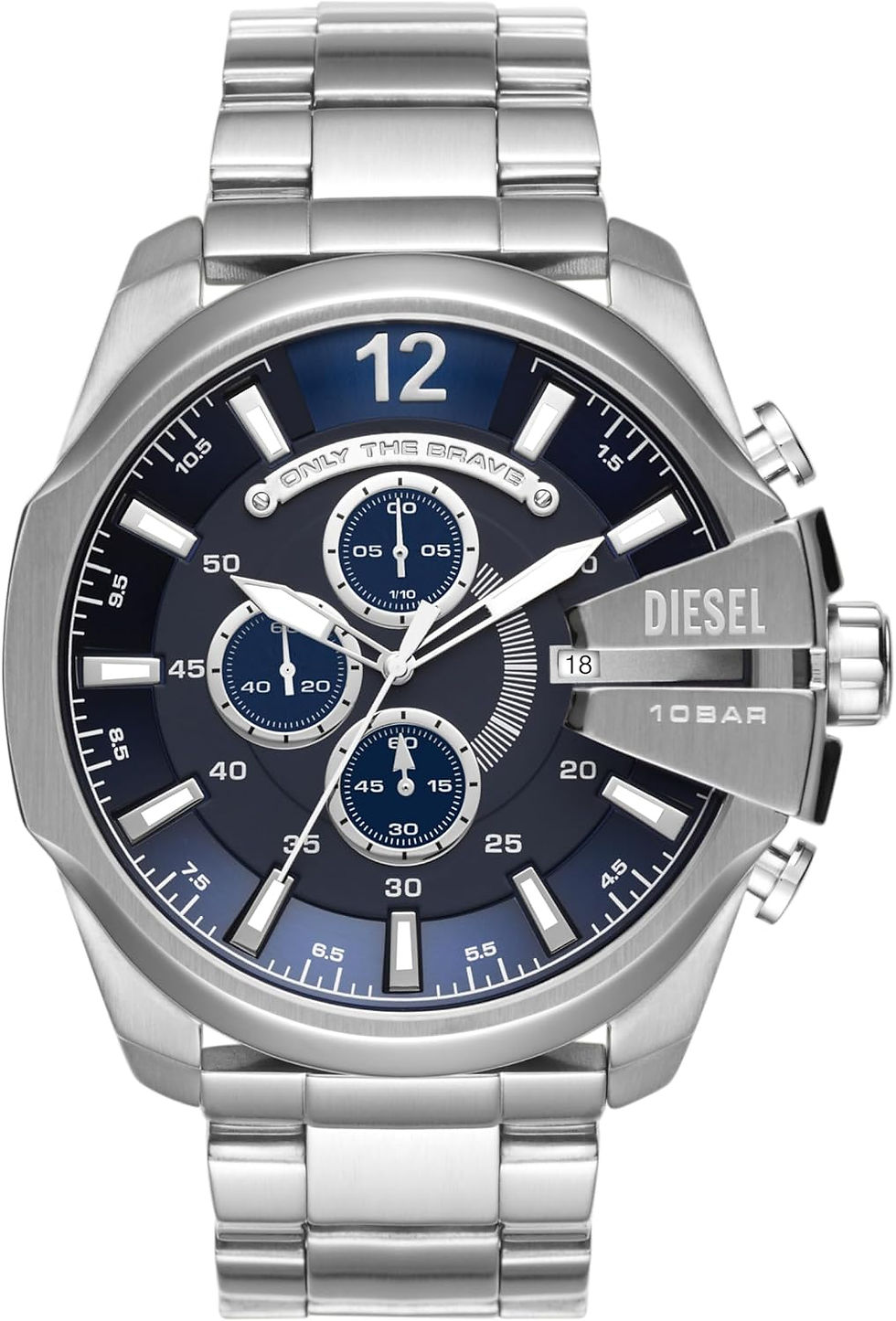 Miniature : Diesel Mega Chief Montre en Acier Inoxydable pour Homme avec Mouvement analogiq