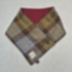 Handmade Harris Tweed® A017 Macleod neck warmer with wine fleece lining, combining Scottish heritage with cozy winter style
