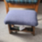 Handcrafted Harris Tweed 305 footstool made from reclaimed whisky staves