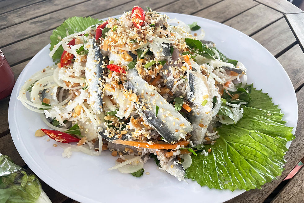 Herring salad (goi ca trich) Phu Quoc