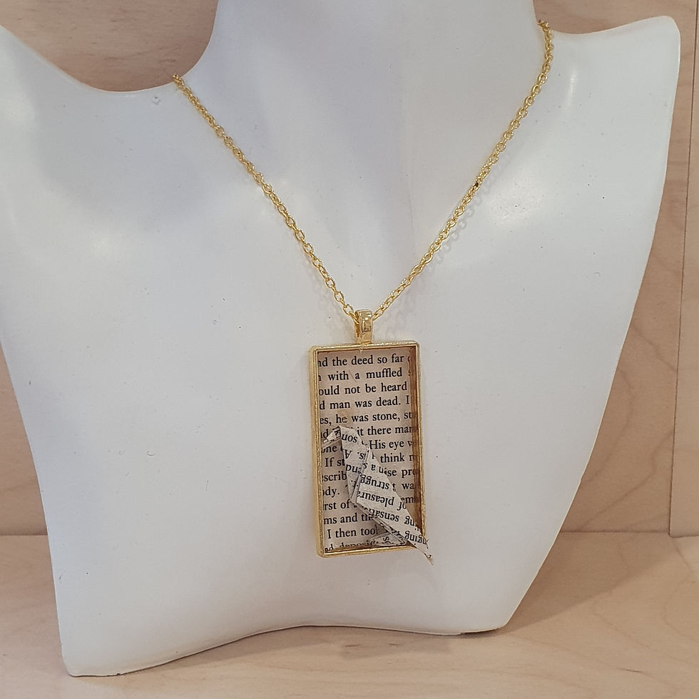 Thumbnail: Edgar Allan Poe  raven pendant necklace