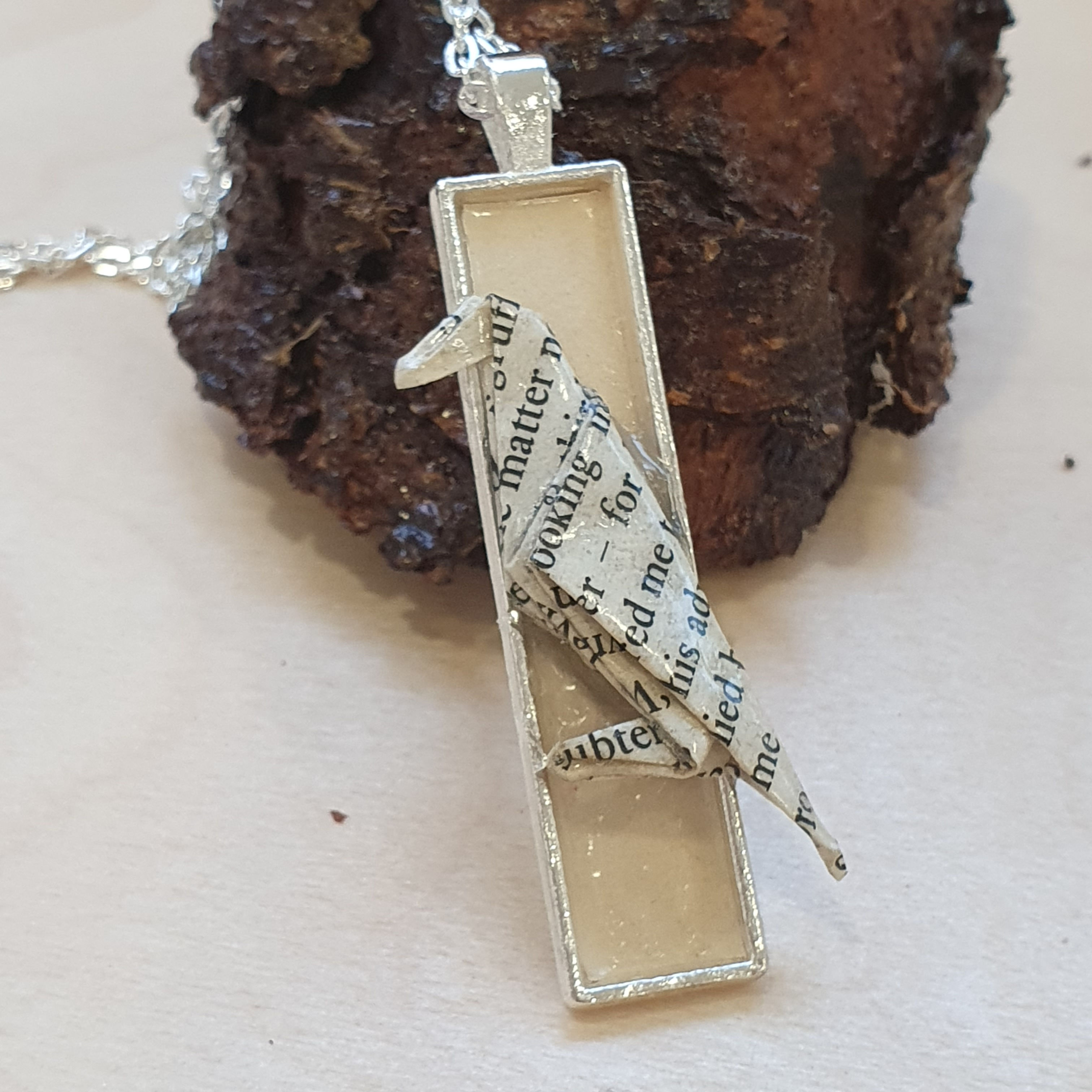 Edgar Allan Poe raven pendant necklace,