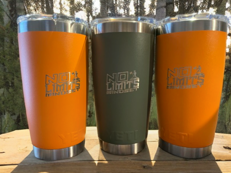 No Limits Mindset tumblers