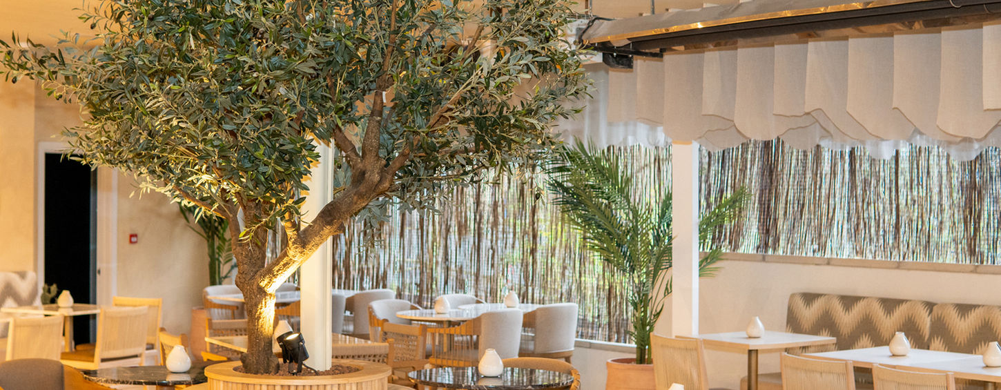 Lounge seating area at Amelia’s restaurant fit-out project in North Acton