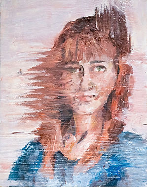 oil paint, woman, painting, fine art