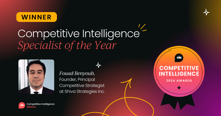 Voted Competitive Intelligence Specialist of the Year