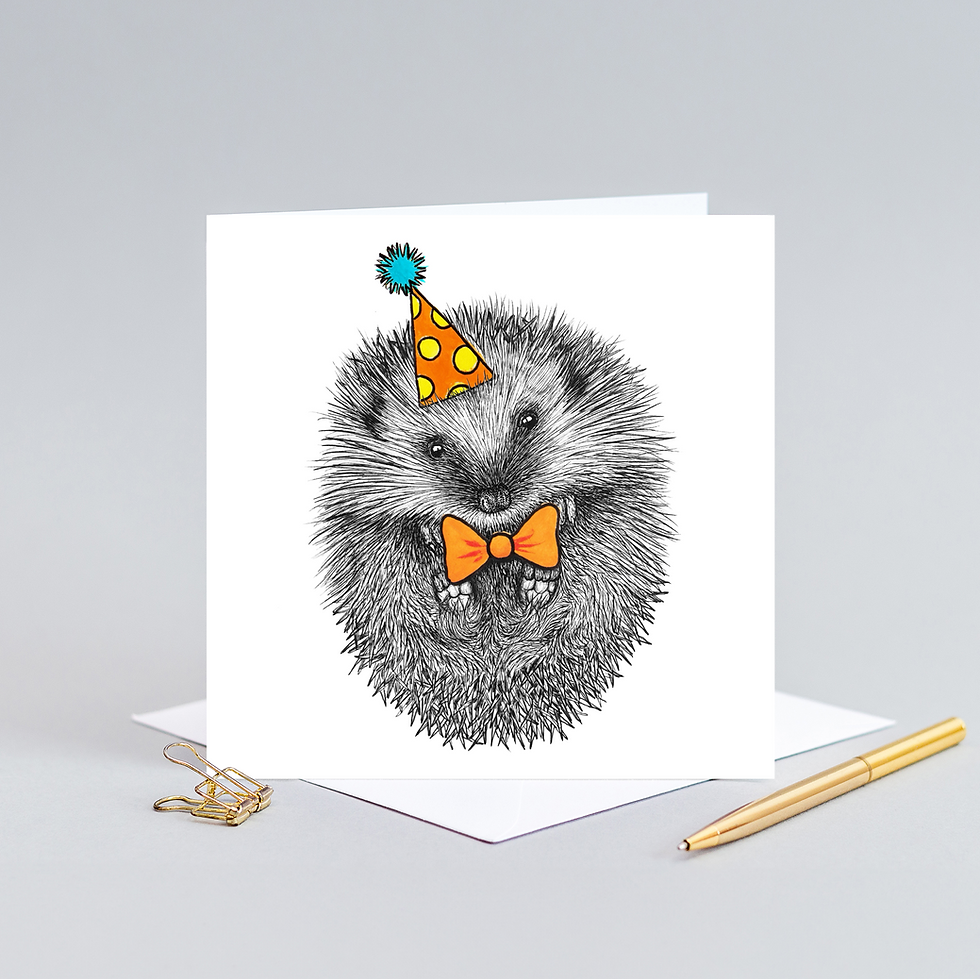 Thumbnail: Hedgehog Birthday card
