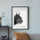 Thumbnail: Lynx Art Print - White
