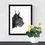 Thumbnail: Lynx Art Print - White