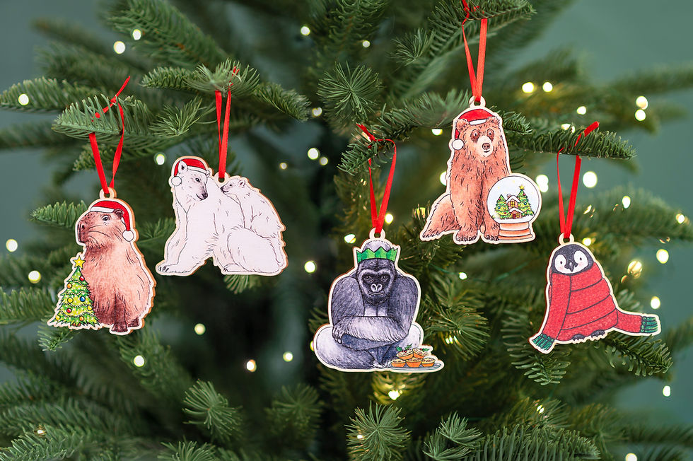 Go Wild This Christmas with Eco-Friendly Wooden Animal Decorations