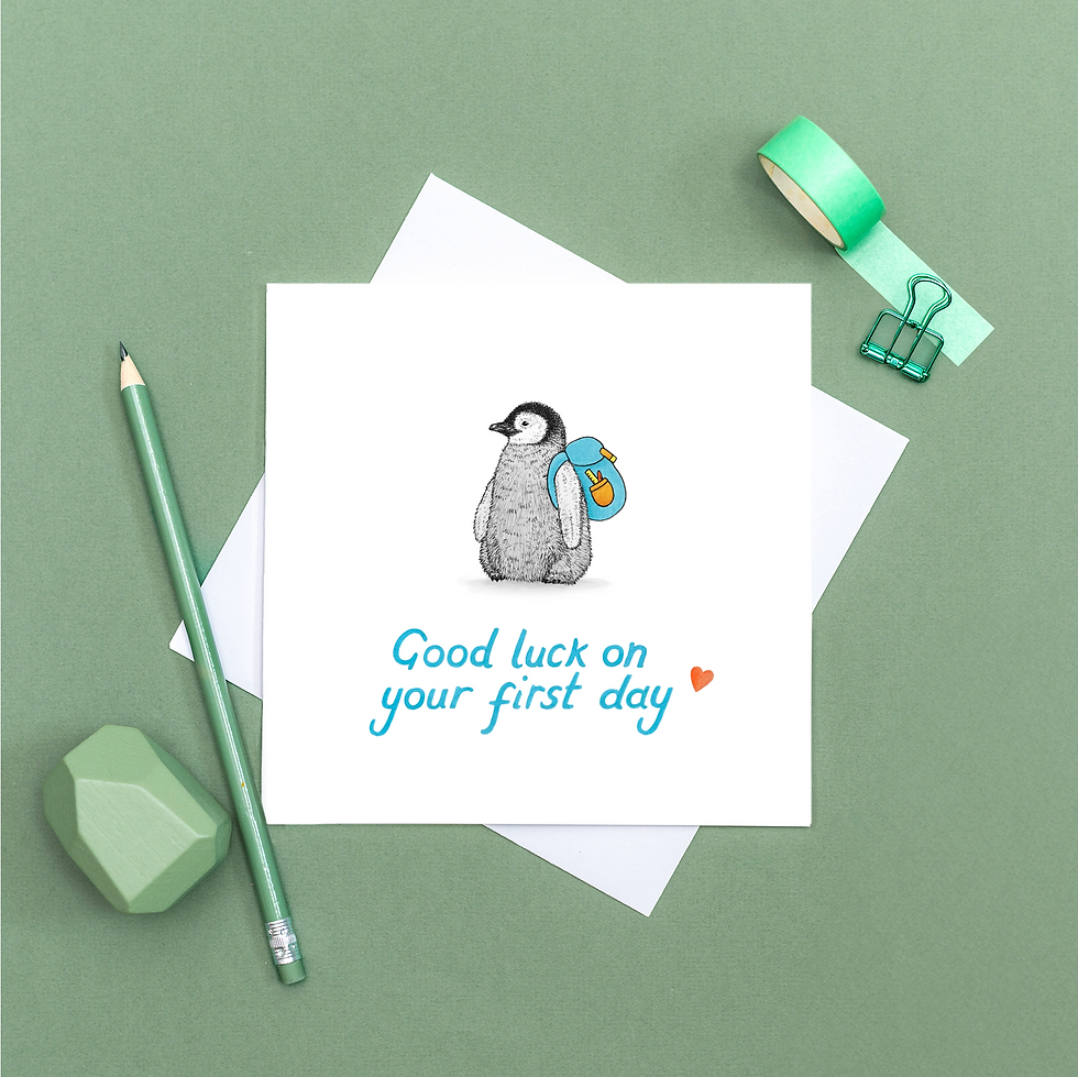 Thumbnail: Good luck on your first day card