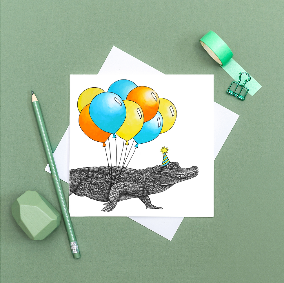 Thumbnail: Party crocodile card