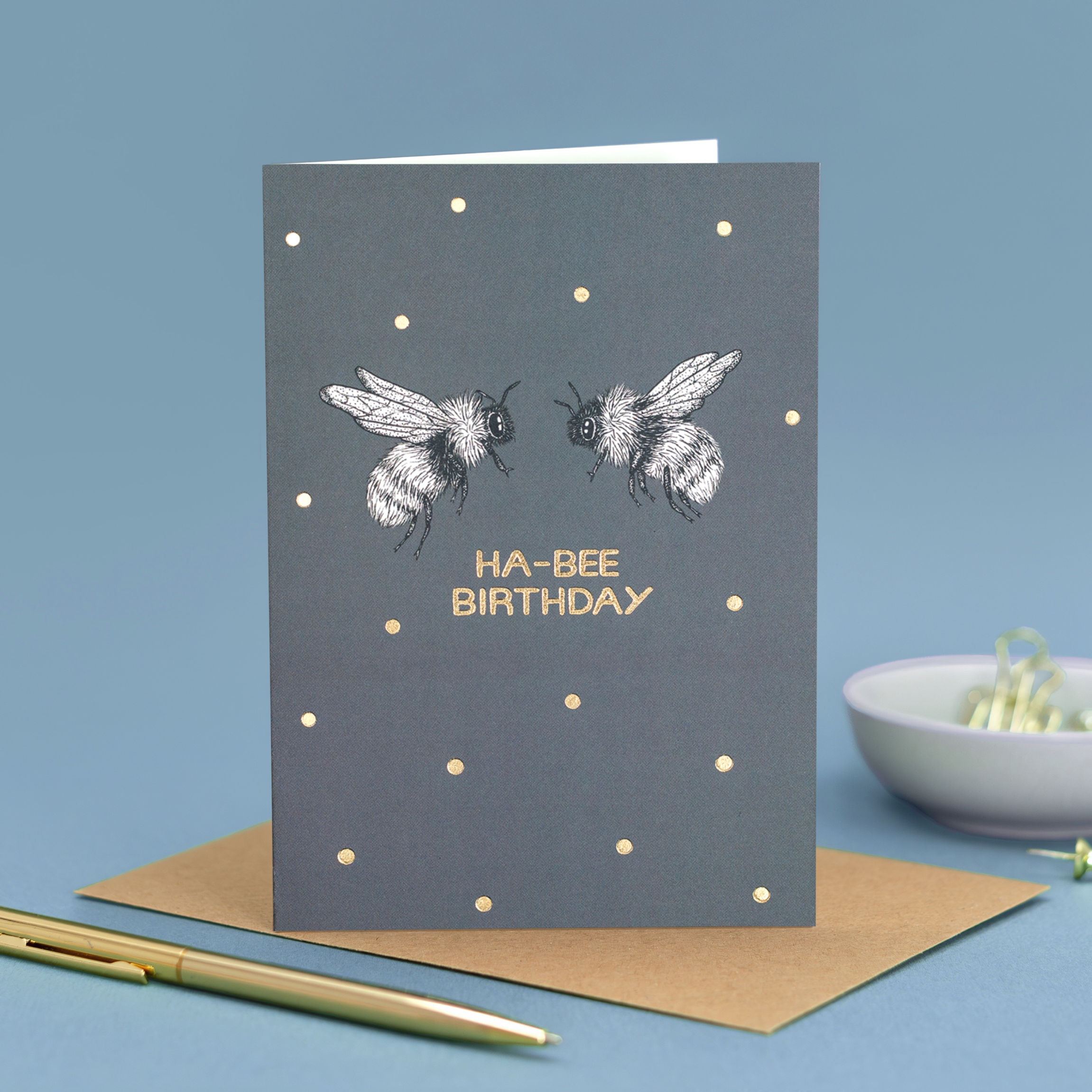 Luxury ha-bee birthday card