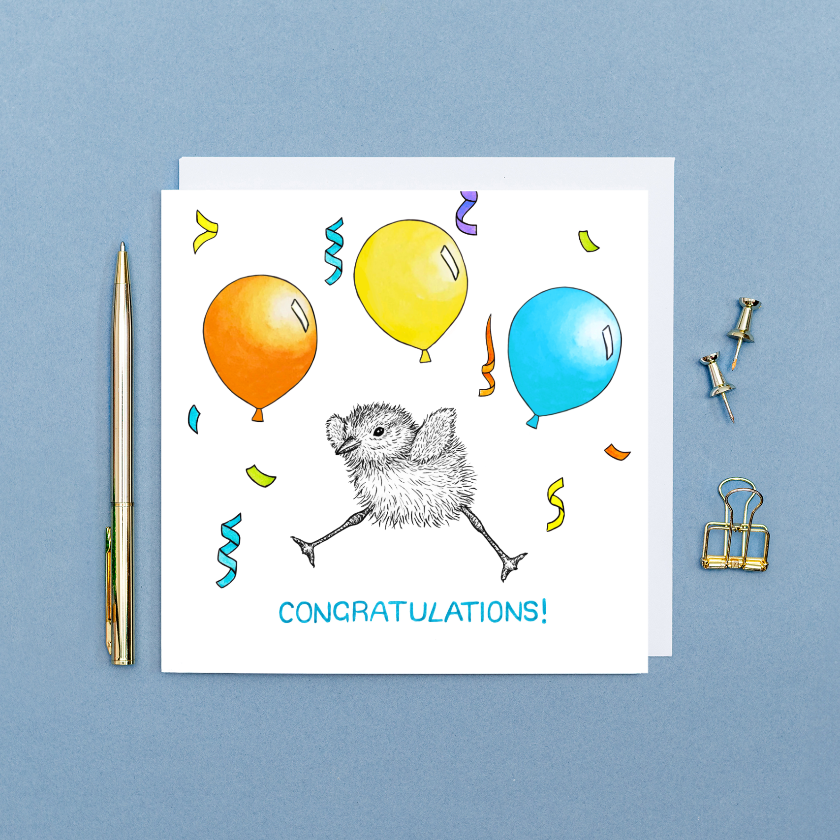 Congratulations chick card